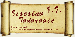 Višeslav Todorović vizit kartica